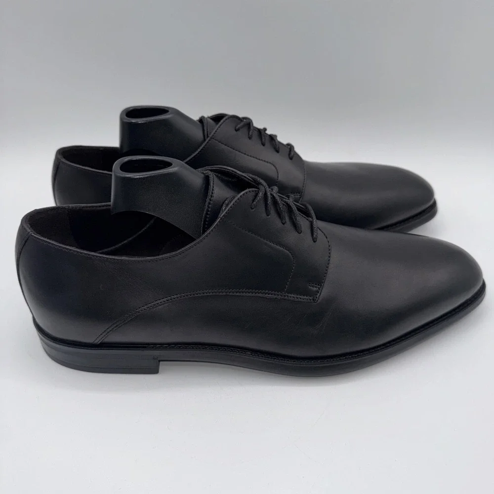 To Boot New York Amadeo Derby‎ Men's Size 8.5 Black Italian Leather